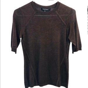 Etcetera | Silk Dark brown Knit Sweater XS